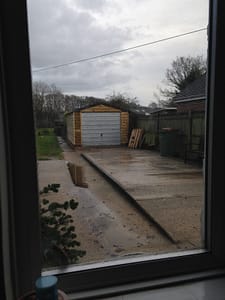 Garage after